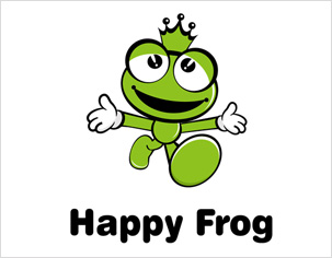 快樂(lè)蛙happy frog logo設(shè)計(jì)吉祥物形象設(shè)計(jì) 