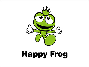 快樂(lè)蛙happy frog logo設(shè)計(jì)