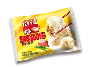 河北怡德食品公司怡德膳水餃包裝袋設(shè)計