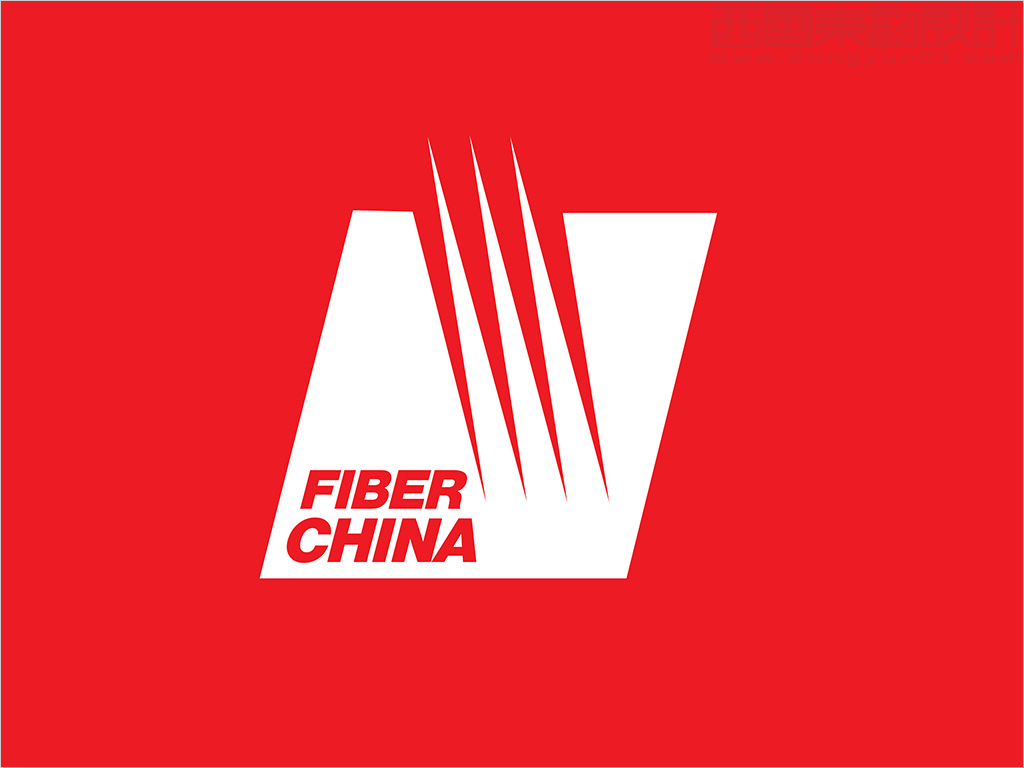 中國(guó)建材集團(tuán)進(jìn)出口公司FIBER CHINA 出口光纖材料logo設(shè)計(jì)反白效果