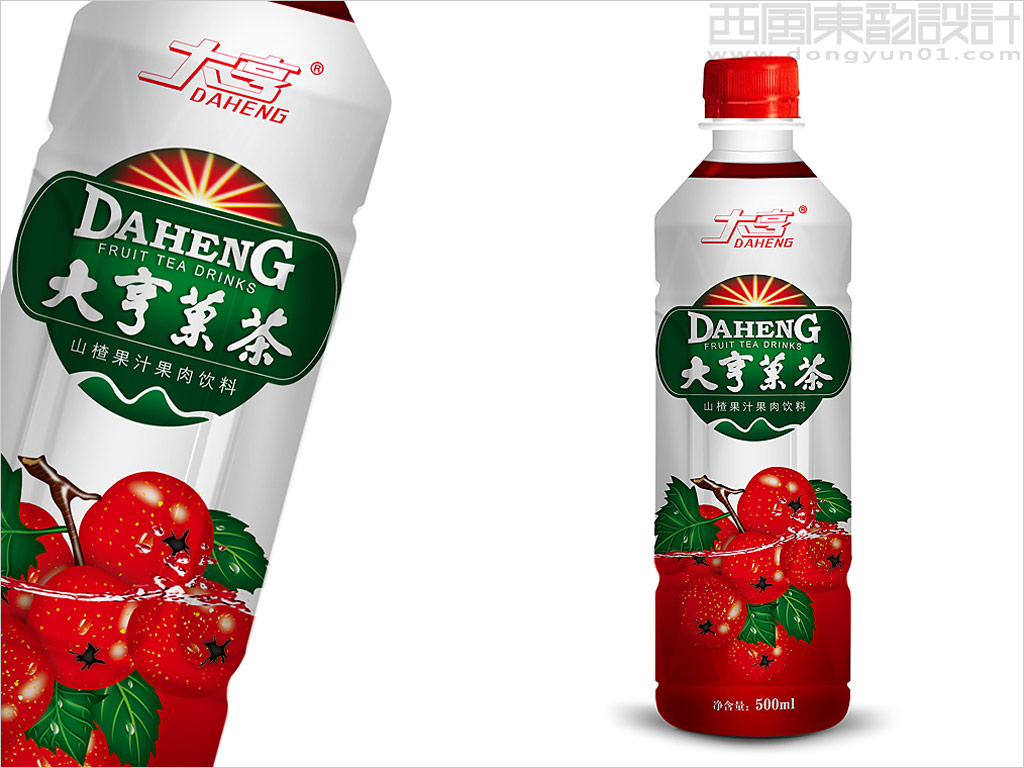 天津大亨飲品有限公司大亨果茶飲料包裝設(shè)計(jì)山楂果汁果肉飲料包裝設(shè)計(jì)