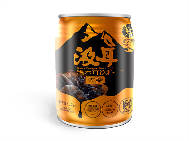 汲耳黑木耳飲料易拉罐包裝設計