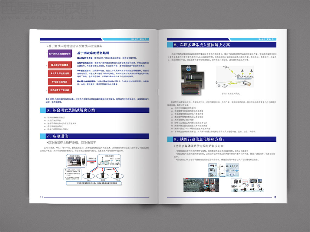 北京睿博孚科技有限公司畫冊設(shè)計之鐵路行業(yè)信息化解決方案內(nèi)頁設(shè)計