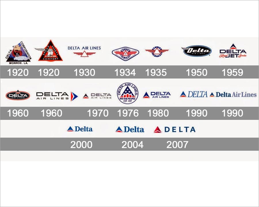 Delta達美航空公司重新優(yōu)化標志設計