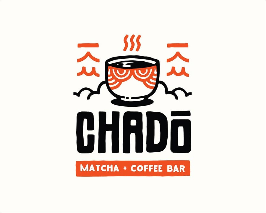 Chado Matcha Coffee Bar logo設(shè)計(jì)