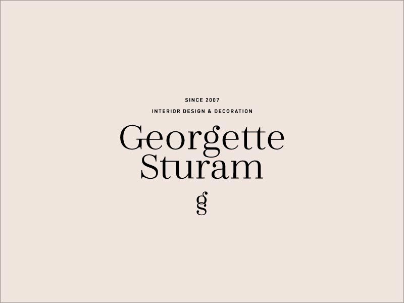 Georgette Sturam 室內環(huán)藝設計公司logo設計