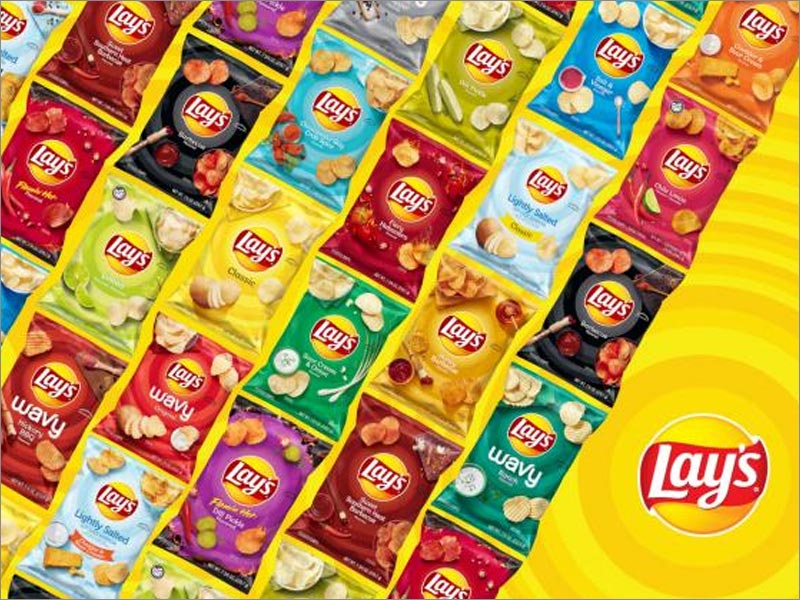 Lay's樂事薯片休閑食品包裝重新設(shè)計(jì)涵蓋了所有口味，包括115種不同的包裝設(shè)計(jì)