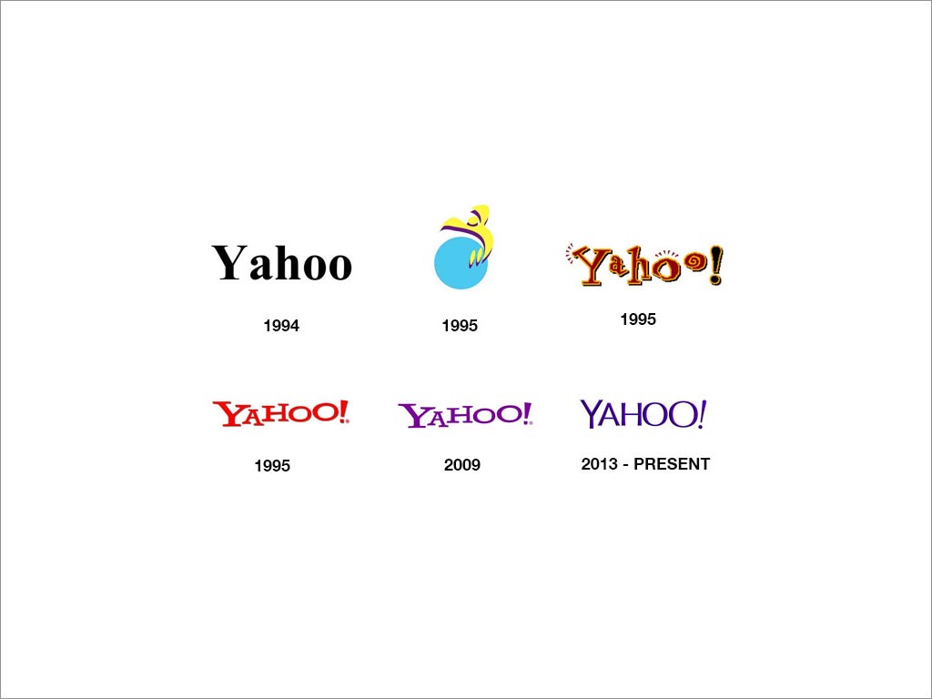 YAHOO logo設(shè)計(jì)及其演變過程