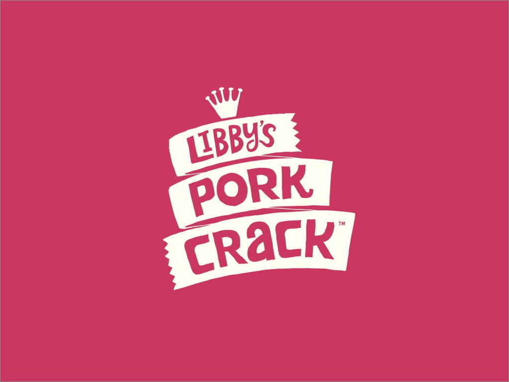 美國(guó)Libby's Pork Crack休閑食品logo設(shè)計(jì)