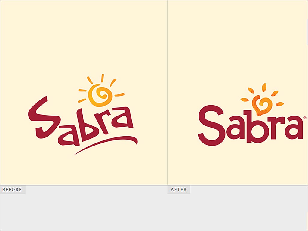Sabra調(diào)味品logo設(shè)計(jì)新舊對(duì)比