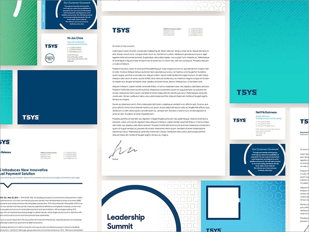 TSYS金融科技公司辦公文檔設計