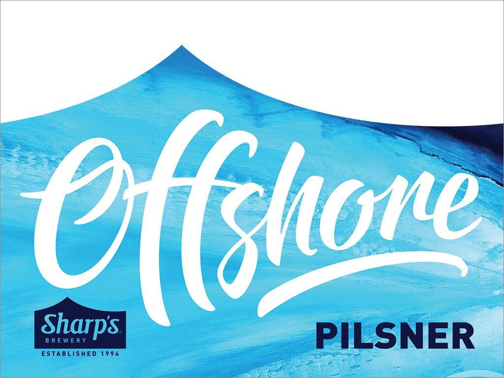 Offshore Pilsner啤酒logo設(shè)計(jì)