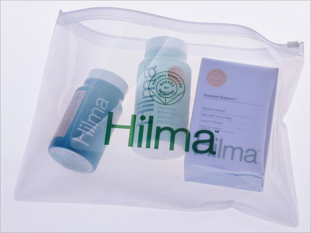 傳達了天然成分和科學性的Hilma保健補品包裝設計