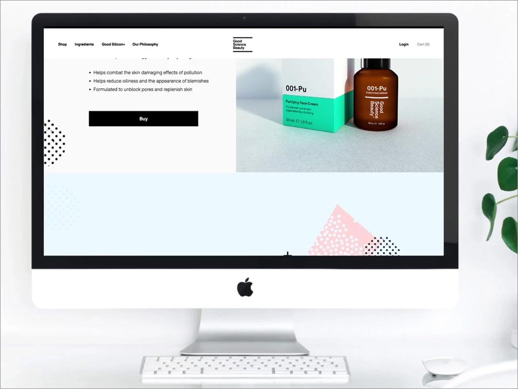 美國(guó)good science beauty護(hù)膚產(chǎn)品網(wǎng)站設(shè)計(jì)
