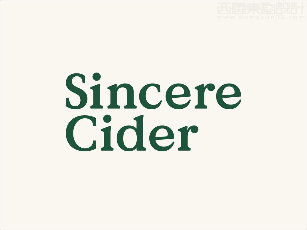 Sincere Cider蘋(píng)果酒logo設(shè)計(jì)