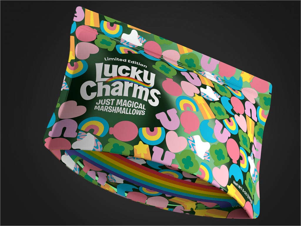 美國Lucky Charms Just Magical棉花糖包裝設(shè)計之實物照片