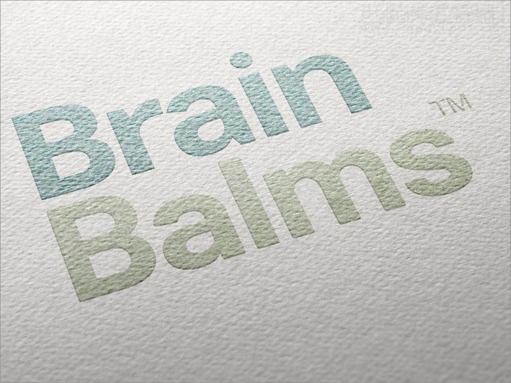 英國BrainBalms精油品牌logo效果設(shè)計