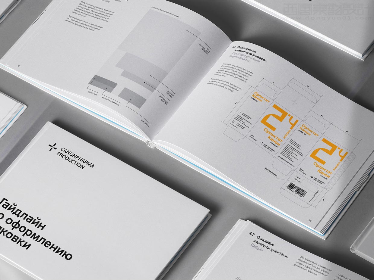 俄羅斯Canonpharma系列藥品包裝設計規(guī)范手冊內頁