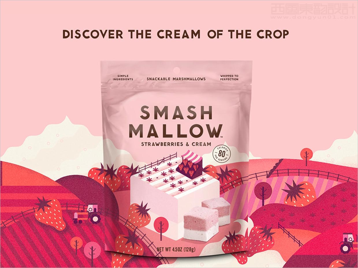 英國(guó)Smashmallow棉花糖休閑食品包裝設(shè)計(jì)