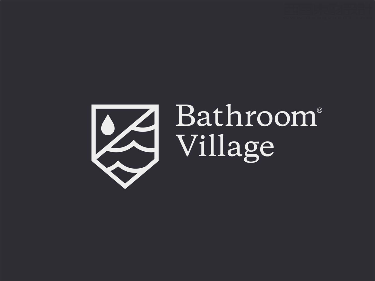 英國Bathroom Village浴室用品品牌logo設(shè)計(jì)