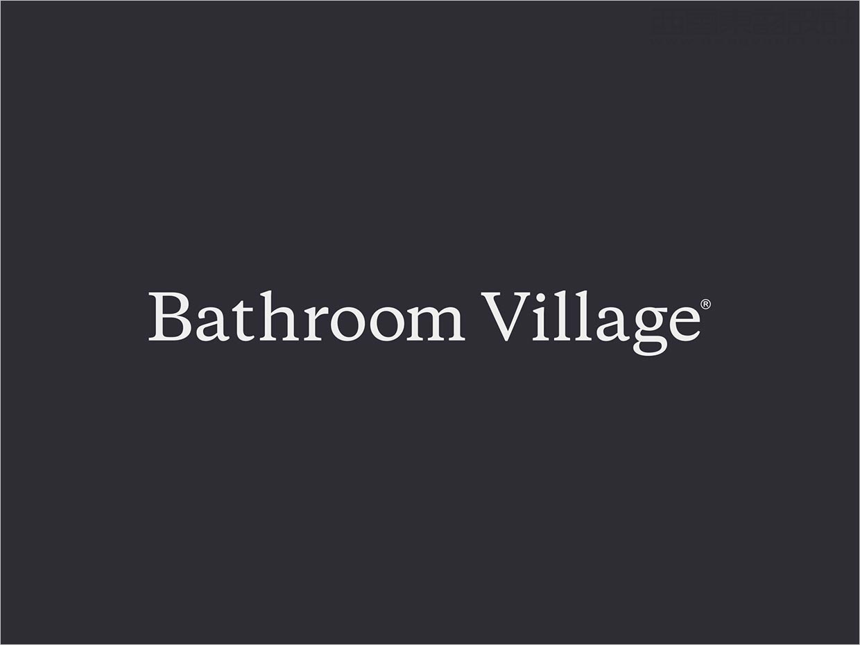 英國Bathroom Village浴室用品品牌字體設(shè)計(jì)