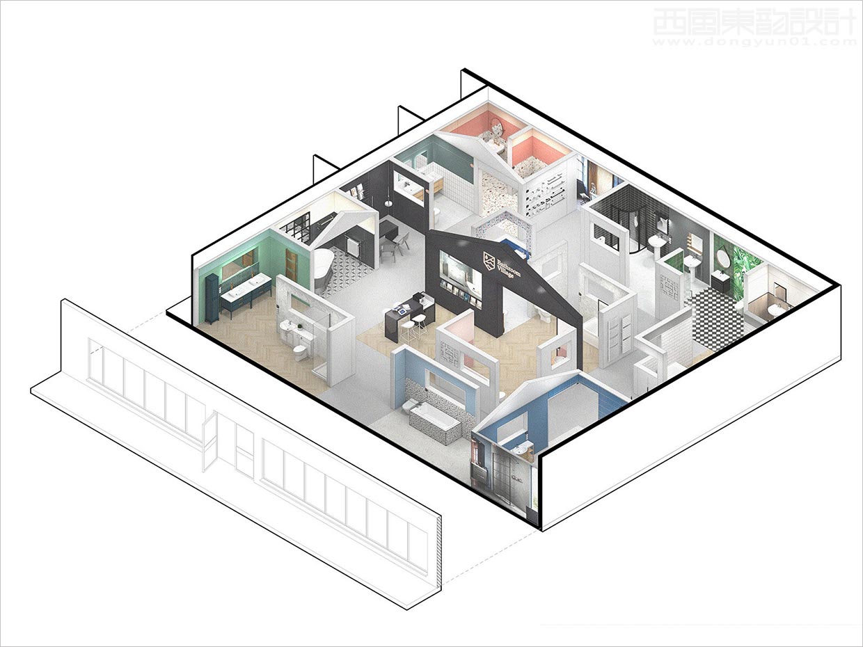 英國Bathroom Village浴室用品店面空間設(shè)計(jì)