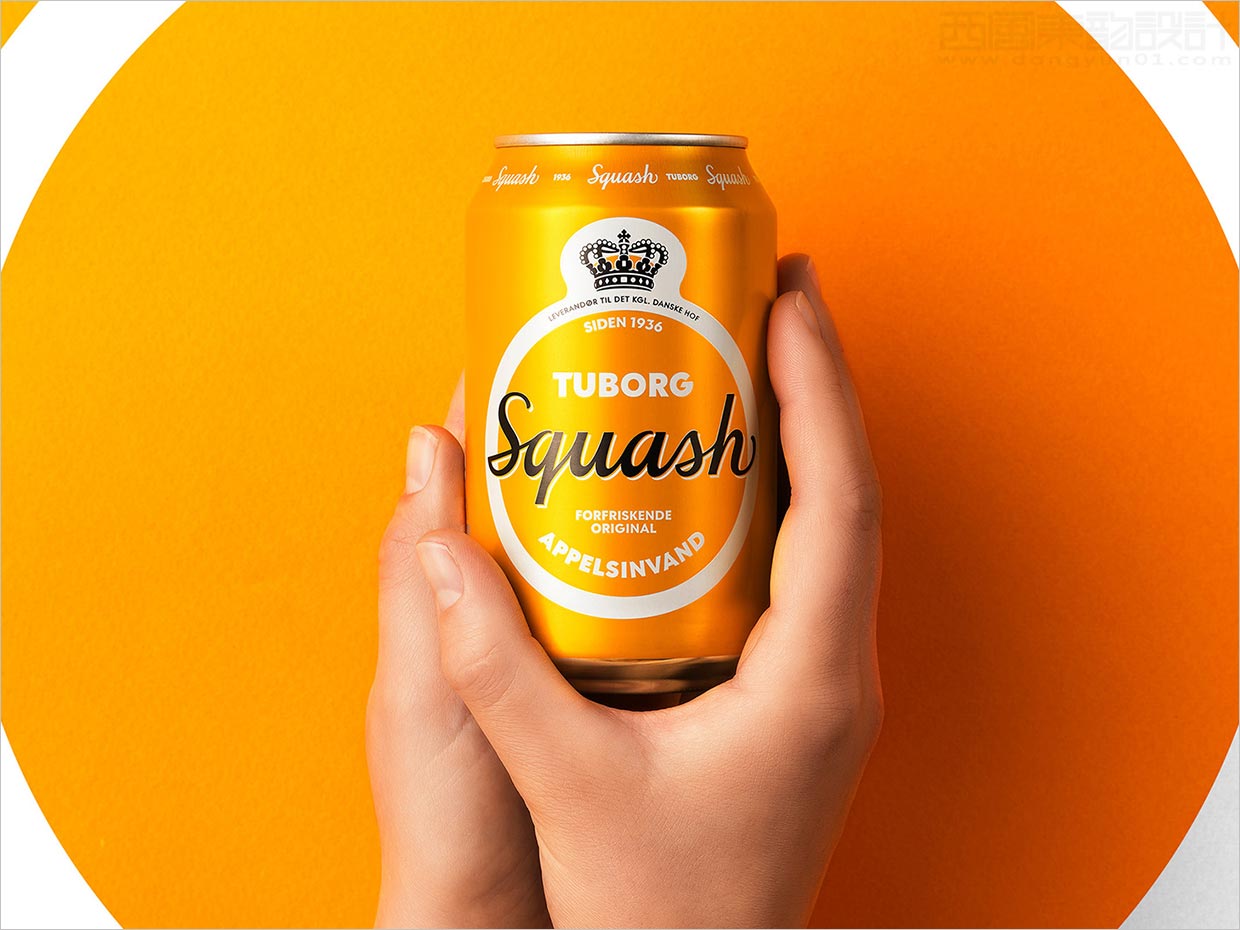 丹麥Tuborg Squash橙汁果汁飲料包裝設計