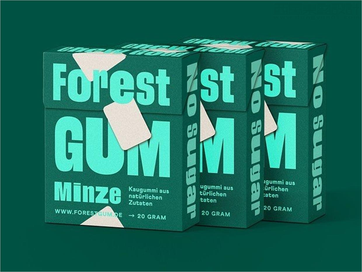 德國Forest Gum天然口香糖包裝設(shè)計