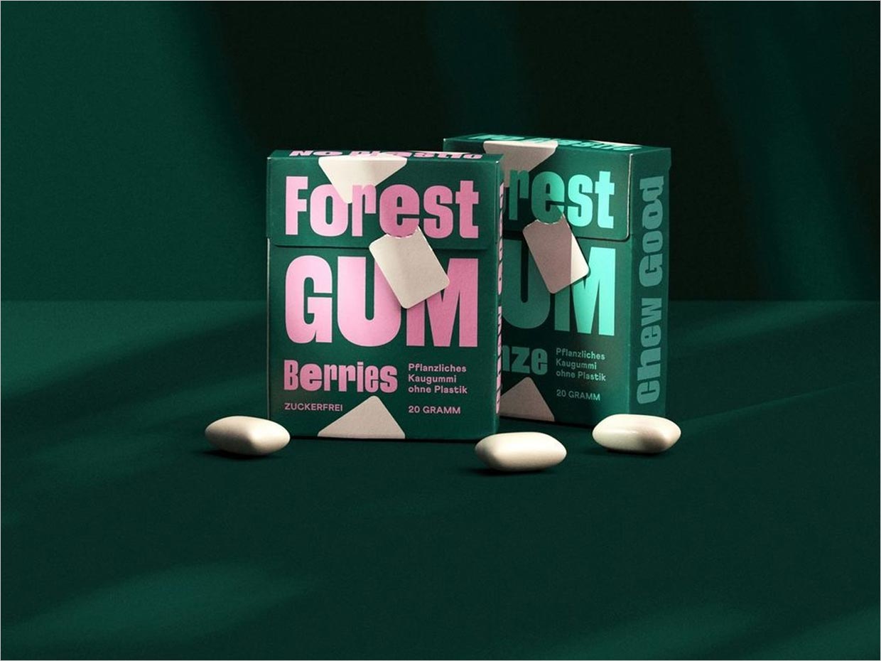 德國Forest Gum天然口香糖包裝設(shè)計