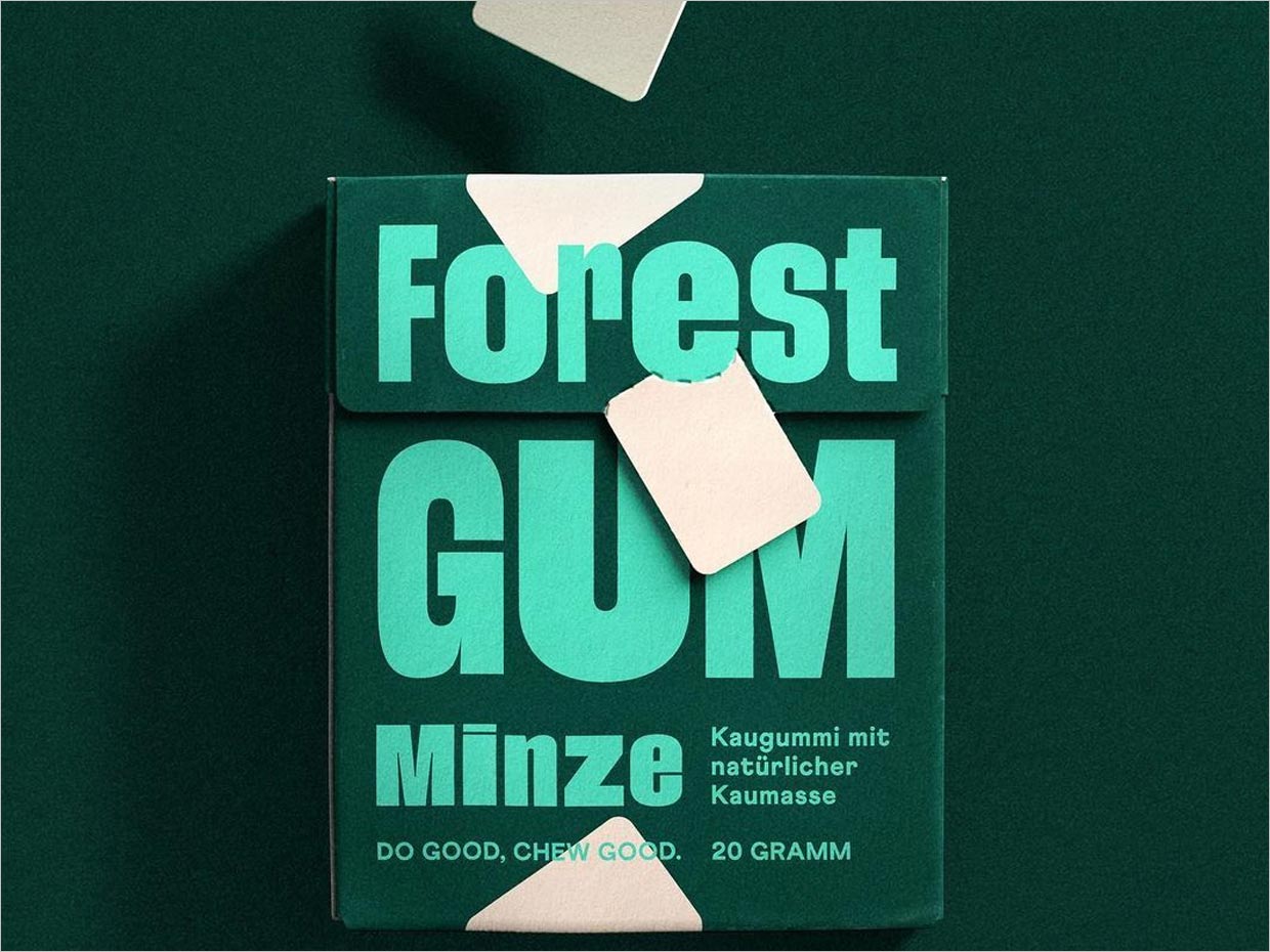 德國Forest Gum天然口香糖包裝設(shè)計之實物照片