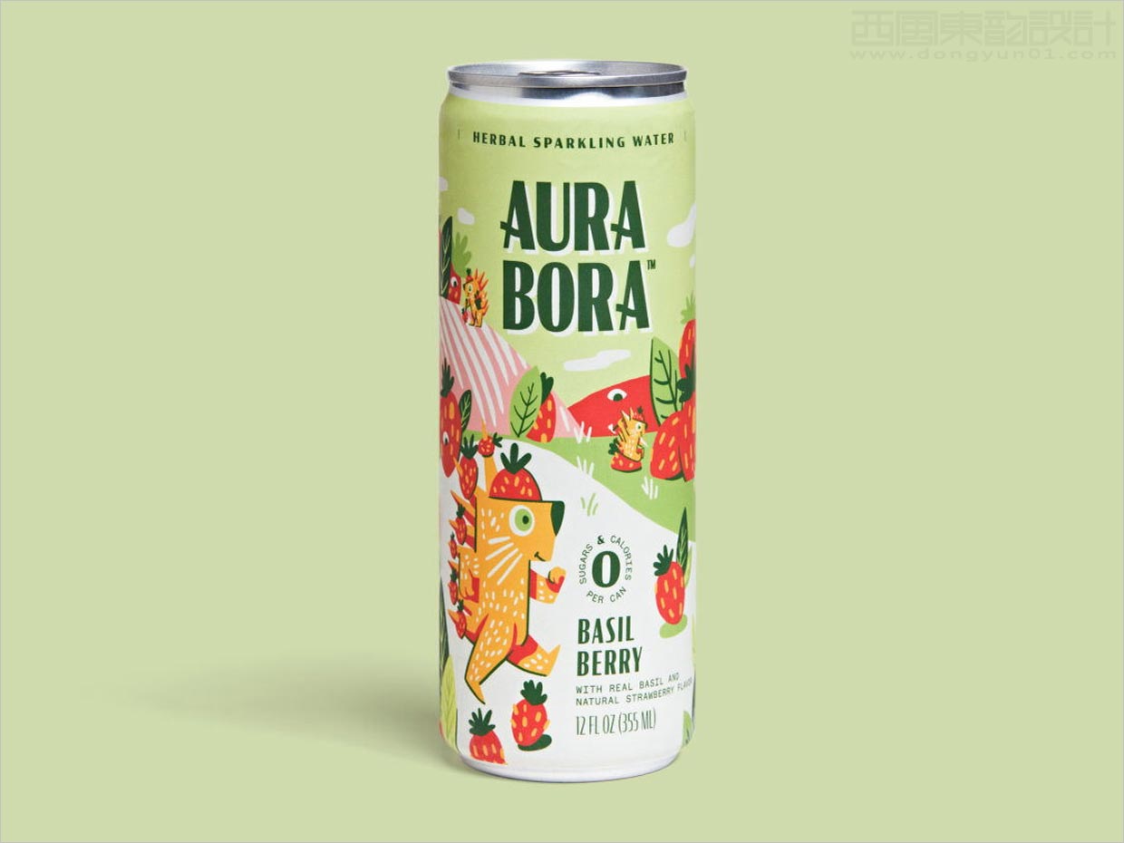 Aura Bora植物起泡水功能飲料包裝設(shè)計(jì)