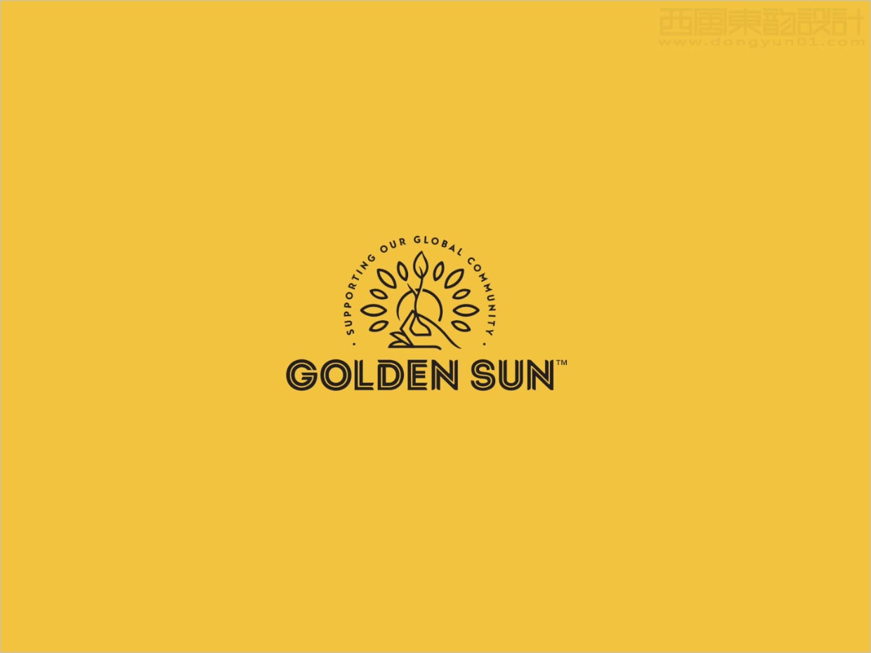 新西蘭Golden Sun系列調(diào)味食品logo設(shè)計(jì)